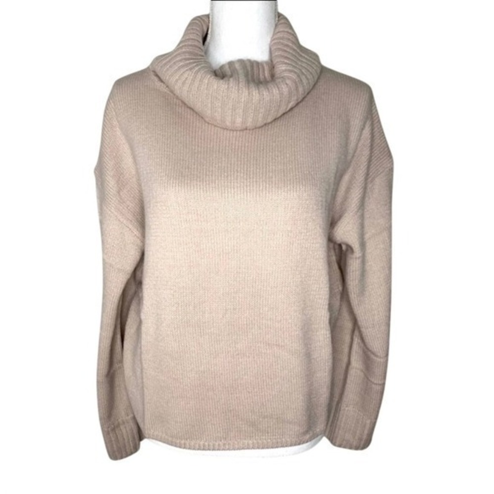 Stitches & Stripes Women Tan Turtleneck Sweater Size Medium NWT